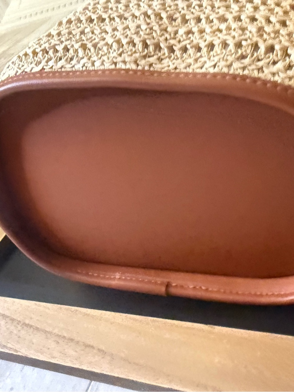 NWT Time and Tru Women's Knot Handle Tote Handbag, Natural Out of Stock - Picture 4 of 8
